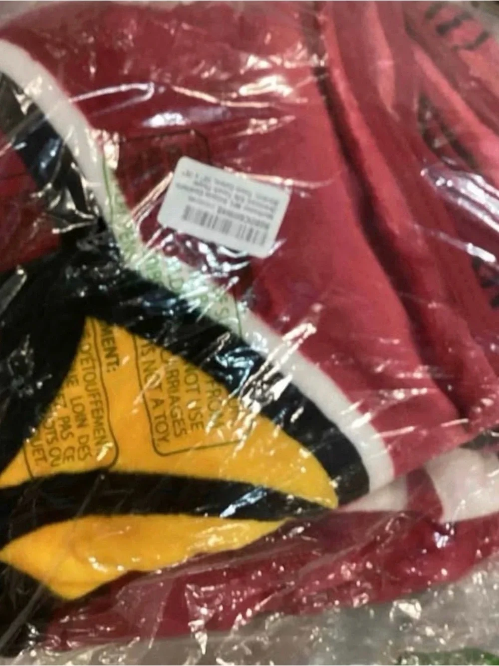 NFL Arizona Cardinals Plush Throw - Cardinal Red/Black/White/Gold